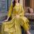 women ethnic motifs printed regular cotton kurta with trousers & with dupatta