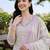 women printed regular cotton kurta with trousers & with dupatta