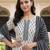 women ethnic motifs printed regular cotton kurta with trousers & with dupatta