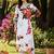 women floral printed regular kurta with trousers