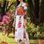women floral printed regular kurta with trousers