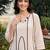 women printed regular cotton kurta with trousers