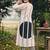 women printed regular cotton kurta with trousers