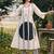 women printed regular cotton kurta with trousers