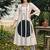 women printed regular cotton kurta with trousers