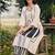 women printed regular cotton kurta with trousers
