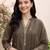 women ethnic motifs embroidered regular thread work cotton kurta with trousers & with dupatta