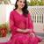 women ethnic motifs printed regular cotton kurta with trousers & with dupatta