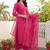 women ethnic motifs printed regular cotton kurta with trousers & with dupatta