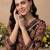 women ethnic motifs printed regular cotton kurta with trousers & with dupatta