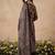 women ethnic motifs printed regular cotton kurta with trousers & with dupatta