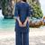women ethnic motifs embroidered regular thread work linen kurta with trousers