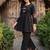 women ethnic motifs embroidered panelled thread work cotton kurti with trousers