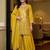 women ethnic motifs regular sequinned kurta with sharara & with dupatta