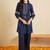 women ethnic motifs embroidered regular mirror work kurta with palazzos