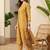 women ethnic motifs printed regular cotton kurta with trousers