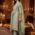 women ethnic motifs embroidered regular kurta with trousers & with dupatta