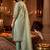 women ethnic motifs embroidered regular kurta with trousers & with dupatta