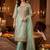 women ethnic motifs embroidered regular kurta with trousers & with dupatta