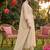 women floral embroidered empire thread work kurta with trousers & with dupatta