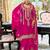 women ethnic motifs embroidered regular kurta with sharara & with dupatta