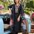 women floral embroidered regular thread work kurta with trousers & with dupatta