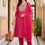 women regular kurta with trousers & with dupatta