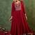 women ethnic motifs embroidered regular kurta with trousers & with dupatta