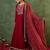 women ethnic motifs embroidered regular kurta with trousers & with dupatta