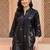 women ethnic motifs embroidered regular thread work kurta with palazzos
