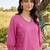 women printed regular cotton kurta with trousers