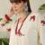 women animal printed regular thread work cotton kurta with trousers