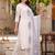 women ethnic motifs printed regular cotton kurta with trousers & with dupatta