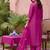 women floral embroidered regular thread work kurta with trousers & with dupatta
