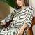 women printed regular kurta with trousers