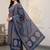 women ethnic motifs printed regular cotton kurta with trousers & with dupatta