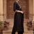 women ethnic motifs embroidered empire thread work cotton kurta with trousers & with dupatta
