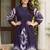 women dyed regular cotton kurta with trousers