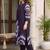 women dyed regular cotton kurta with trousers