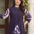 women dyed regular cotton kurta with trousers