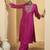 women ethnic motifs embroidered regular thread work kurta with palazzos