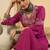 women ethnic motifs embroidered regular thread work kurta with palazzos