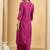 women ethnic motifs embroidered regular thread work kurta with palazzos