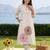 women floral printed regular kurta with trousers