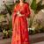 women ethnic motifs embroidered regular thread work kurta with palazzos & with dupatta