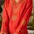 women ethnic motifs embroidered regular thread work kurta with palazzos & with dupatta