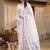 women ethnic motifs printed regular cotton kurta with trousers & with dupatta