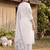 women ethnic motifs printed regular cotton kurta with trousers & with dupatta