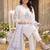 women ethnic motifs printed regular cotton kurta with trousers & with dupatta