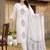 women ethnic motifs printed regular cotton kurta with trousers & with dupatta